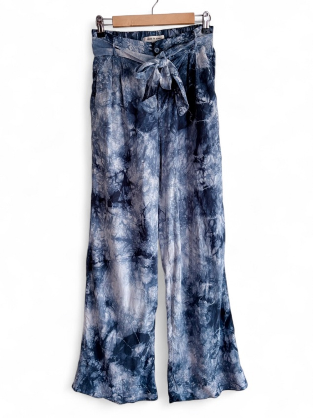Cloth & Stone for Anthropologie Blue Tie Dye Pants Size S - Picture 1 of 5